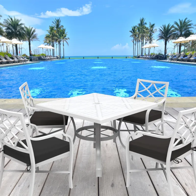 Photo 1 of Outdoor Cushions Set of 2 Solid Water-resistant Outdoor Patio Seat Cushion Grey