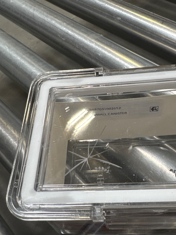 Photo 1 of The Home Edit Small Canister Food Storage Container, Clear 6"x4"x3"
