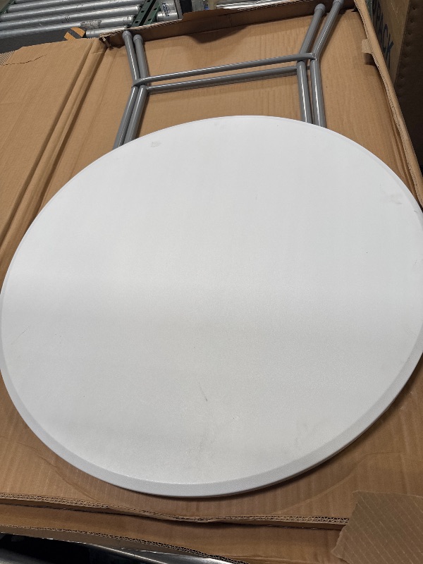 Photo 1 of Mainstays 31" Round High-Top Folding Table, White
