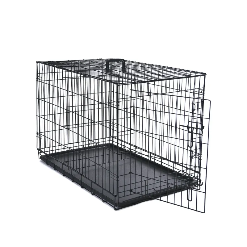 Photo 1 of Max&Marlow 30inch Single-Door Dog Crate, Foldable Metal Wire Dog Kennel with Tray and Divider for Medium Dogs
