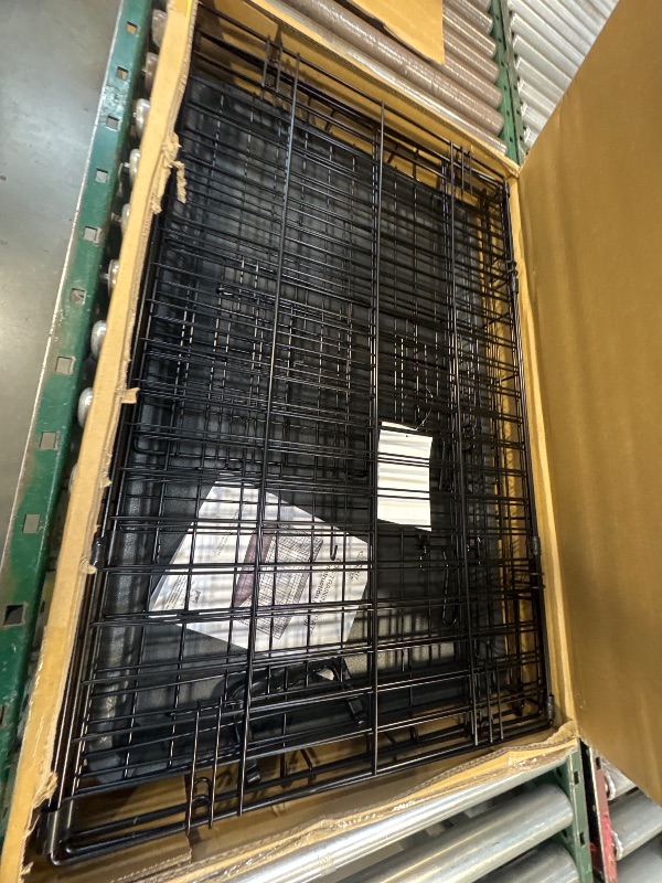 Photo 1 of Max&Marlow 30inch Single-Door Dog Crate, Foldable Metal Wire Dog Kennel with Tray and Divider for Medium Dogs
