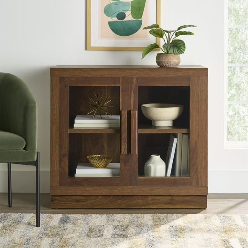 Photo 1 of Better Homes & Gardens 443103 Ezra Accent Cabinet, Warm Walnut Finish