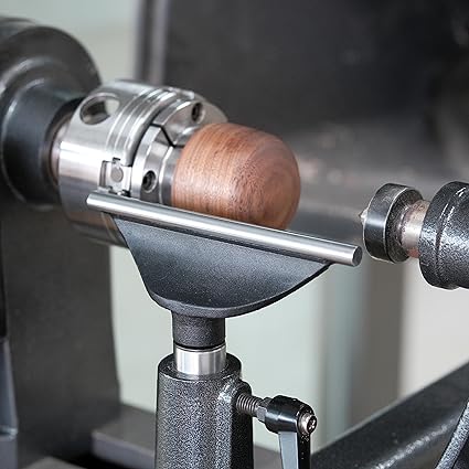 Photo 1 of BMWOOD 6" Tool Rest with 1" Diameter Total Length 4" Post, Woodlathe Heavy Duty Round Bar Straight Tool Rest.