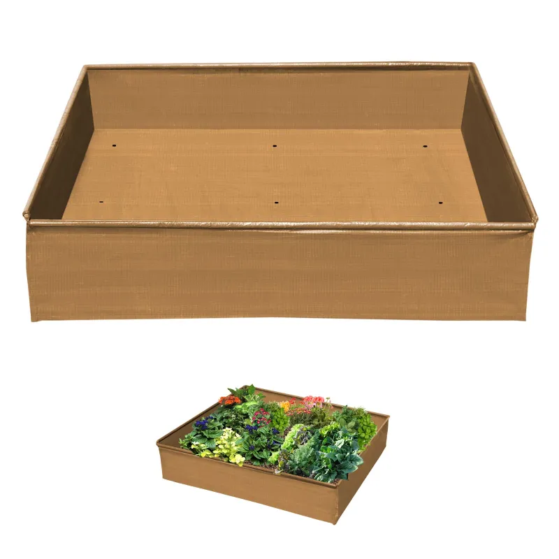 Photo 1 of 39"x39" Square Plant Grow Bag Fabric Raised Flower Bed Garden Vegetable Planter