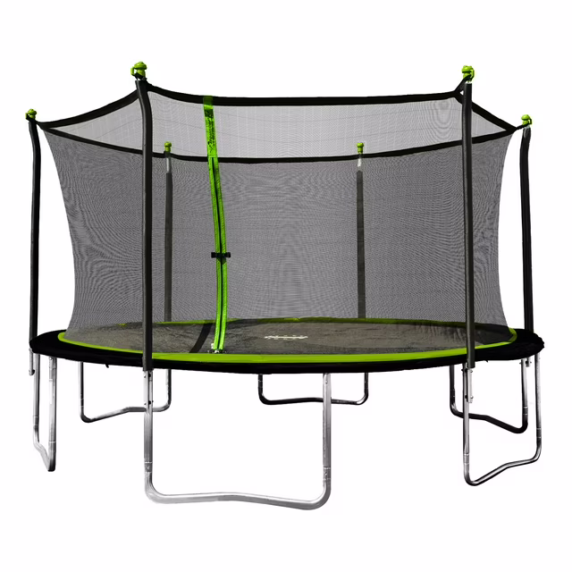 Photo 1 of Sportspower Bounce Pro 14' Round Trampoline with Safety Enclosure in Green and Black