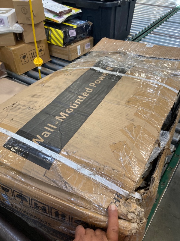 Photo 1 of BOX 2of 2 ONLY--- Mikolo Foldable Power Rack Cage,1000lbs Capacity Wall Mounted Squat Rack with independent pulley system, Space Saving Home Gym Equipment with 5 Adjustable Angle