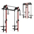 Photo 1 of BOX 2of 2 ONLY--- Mikolo Foldable Power Rack Cage,1000lbs Capacity Wall Mounted Squat Rack with independent pulley system, Space Saving Home Gym Equipment with 5 Adjustable Angle