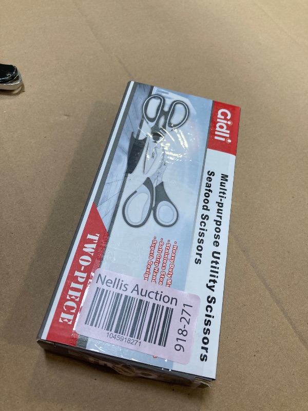 Photo 1 of Kitchen Shears by Gidli - Liftime Replacement Warranty* - Includes Seafood Scissors As a Bonus - Heavy Duty Utility Stainless Steel All Purpose Ultra Sharp Scissors for Food - Cooking Shears