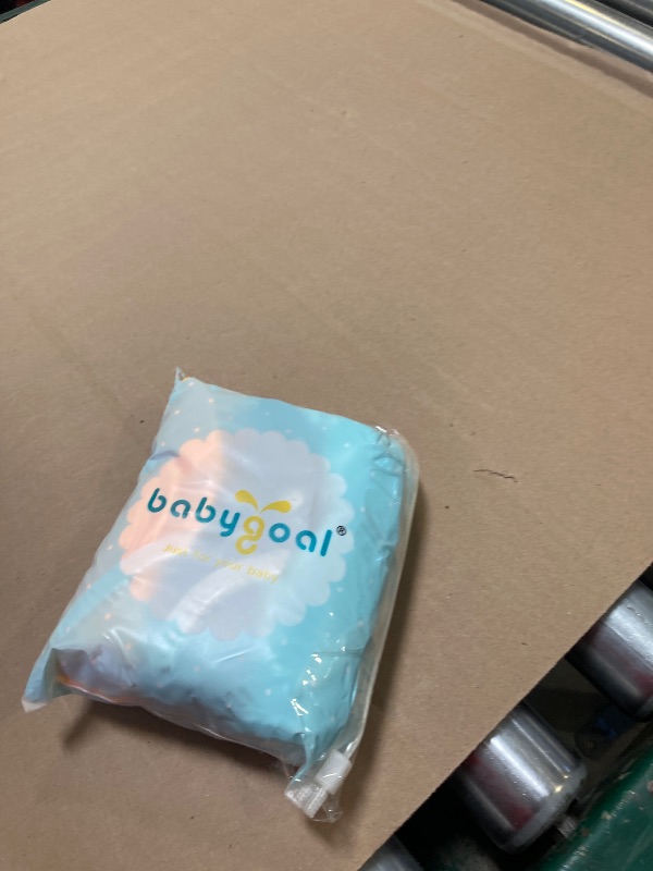 Photo 1 of Babygoal Neutral Baby Swim Diapers 3 Pack for 0-8 Months Infant Girls and Boys, Reusable Adjustable Washable for Swimming Lessons-Blue,Yellow,Grey