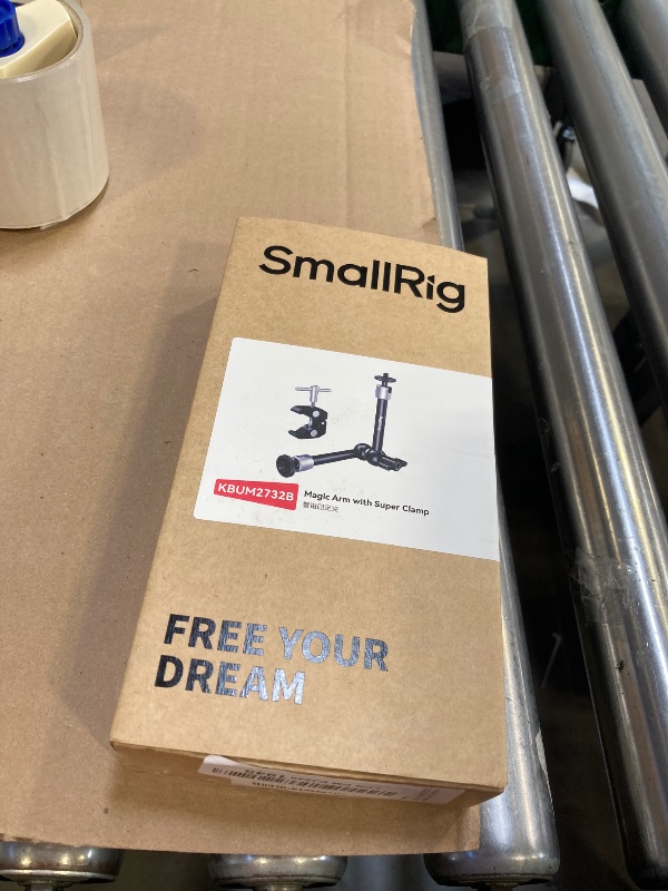 Photo 1 of SMALLRIG Clamp w/ 1/4" and 3/8" Thread and 9.8 Inches Adjustable Friction Power Articulating Magic Arm with 1/4" Thread Screw for LCD Monitor/LED Lights - KBUM2732B