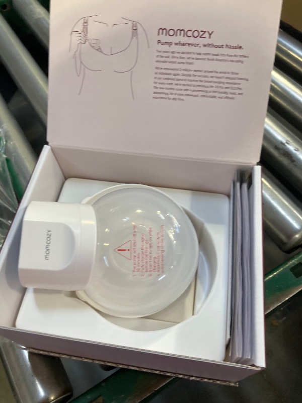 Photo 1 of Momcozy Breast Pump S12 Pro Hands-Free, Wearable & Wireless Pump with Soft Double-Sealed Flange, 3 Modes & 9 Levels Double Electric Pump Portable, Smart Display, 24mm, 1 Pack, White