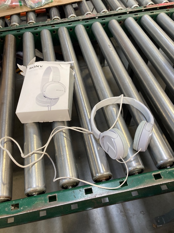 Photo 1 of Sony ZX Series Wired On-Ear Headphones, White MDR-ZX110