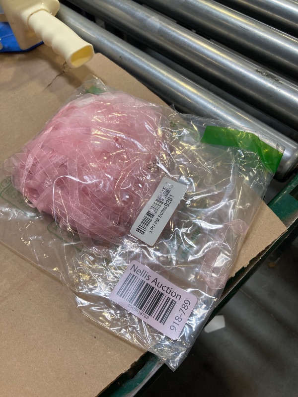 Photo 1 of Hiswan 3/8 inch Sheer Organza Ribbon 50 Yards Dusty Rose Chiffon Ribbon for Gift Wrapping Christmas Halloween Decoration Crafts Wedding Bouquet Ribbons