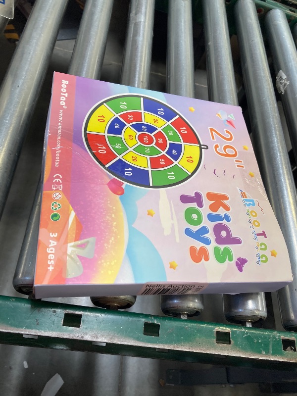 Photo 1 of 29" Large Dart Board for Kids, BooTaa Kids Dart Board with 12 Sticky Balls, Boys Toys, Indoor/Sport Outdoor Fun Party Play Game Toys, Birthday Gifts for 3 4 5 6 7 8 9 10 11 12 Year Old Boys Girls