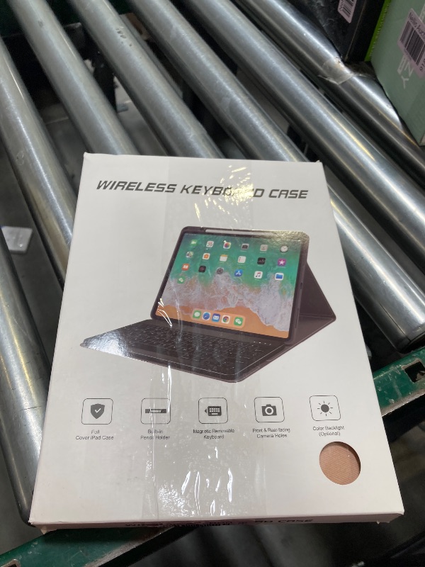 Photo 1 of OPAKIT Keyboard Case for iPad 9th/8th/7th Generation, 7-Color Backlit Detachable Bluetooth Keyboard and Pencil Holder, for 10.2'' 2021, 2019, Air 3rd, Pro 10.5'', Rose Gold