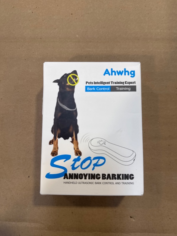 Photo 1 of Ahwhg New Anti Barking Device,Dog Barking Control Devices,Rechargeable Ultrasonic Dog Bark Deterrent up to 16.4 Ft Effective Control Range Safe for Human & Dogs Portable Indoor & Outdoor(Blue)