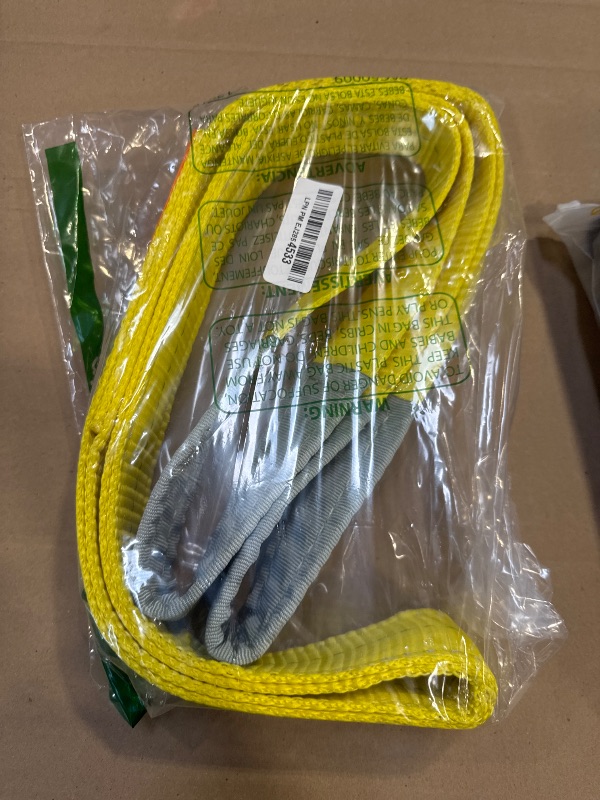 Photo 1 of 2-Ply Lifting Straps 2”x 6 ft Webbing Sling Tree Saver 1Pack Heavy Duty Web Strap Rigging Moving Towing Hoisting Gear KODIAK STRAPS
