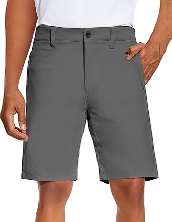 Photo 1 of PULI Men's 10" Casual Business Shorts Quick Dry Golf Dress Shorts 5 Pockets Stretch Lightweight Summer 38