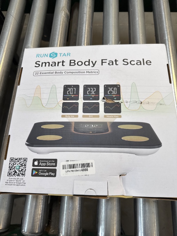 Photo 1 of Runstar Scale for Body Weight, Smart Scale with 8-in-1 VA Display, High Precision Bathroom Digital Scale for Body Weight Heart Rate BMI Body Fat 22 Body Composition Sync APP, FSA HSA Eligible