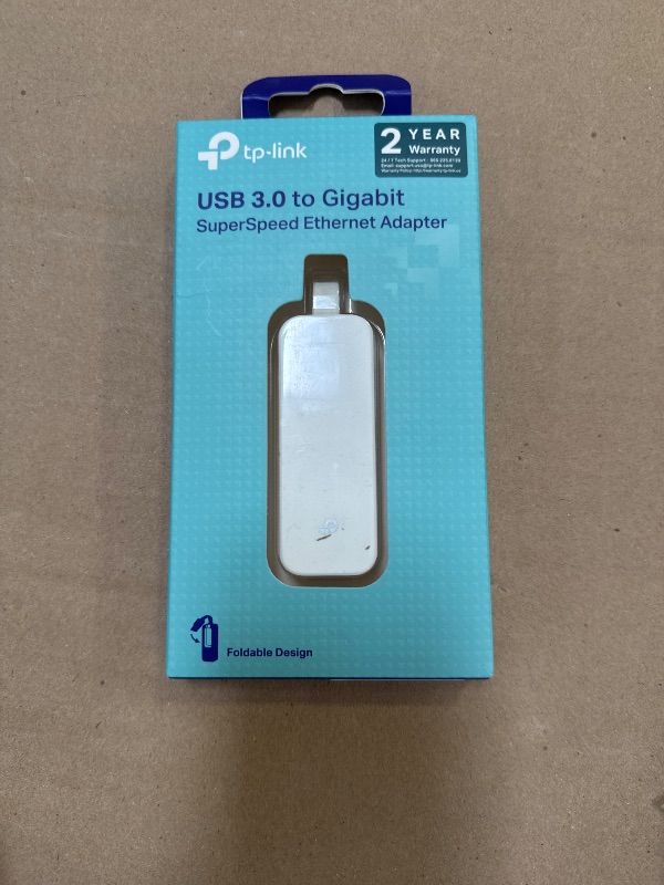 Photo 1 of TP-Link USB to Ethernet Adapter, Foldable USB 3.0 to 10/100/1000 Gigabit Ethernet LAN Network Adapter, Support Windows 10/8.1/8/7/Vista/XP for Desktop Laptop Apple MacBook Linux (UE300)