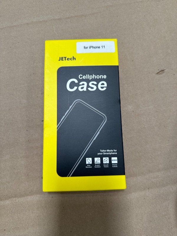 Photo 1 of JETech Case for iPhone 11 6.1-Inch, Non-Yellowing Shockproof Phone Bumper Cover, Anti-Scratch Clear Back (Clear)
