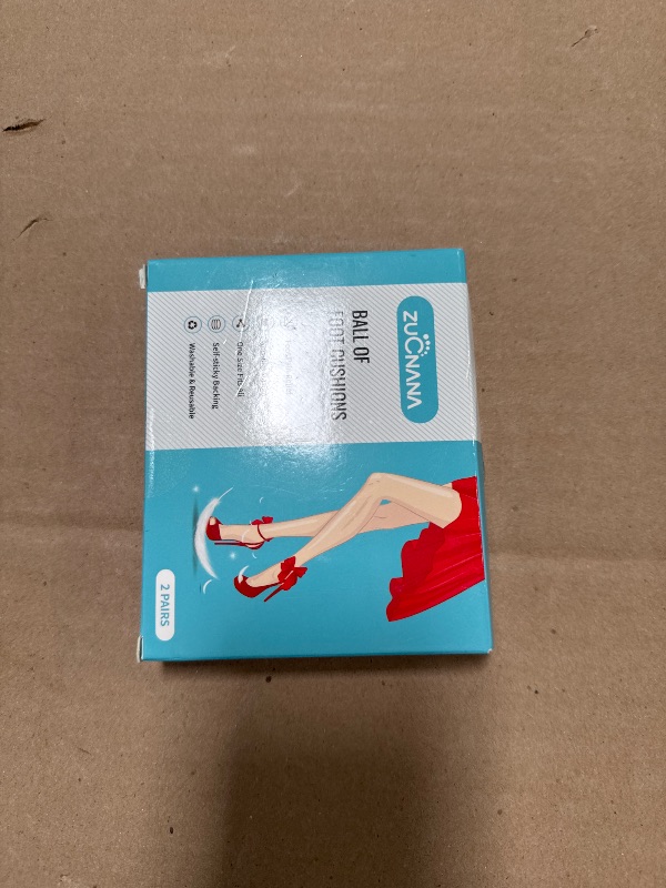 Photo 1 of ZUCNANA Ball of Foot Cushions (2 Pairs Gel Shoe Inserts), Heel Inserts for Women, Non Slip Heel Pads, Heel Cushions for Women Foot Pain Relief and Comfort, One Size Fits Any (Clear)