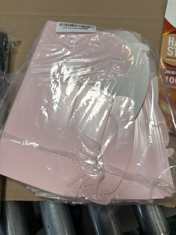 Photo 1 of DjinnGlory 36 Pack Pink Party Favor Treat Boxes with Handle for Baby Shower, Birthday, Bridal Shower, Wedding All Occasion, Small Gable Boxes for Small Business 6.18 x 3.58 x 3.38 Inches