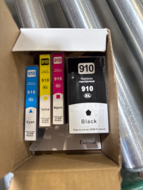 Photo 1 of 910XL Ink Cartridge High-Yield 4-Pack Replacement for HP Ink 910 910XL Compatible with HP OfficeJet Pro 8020 8024 8025 8028 8030 8035 8010 8012 8015 8018 8022 Printers Black and Color Combo Pack