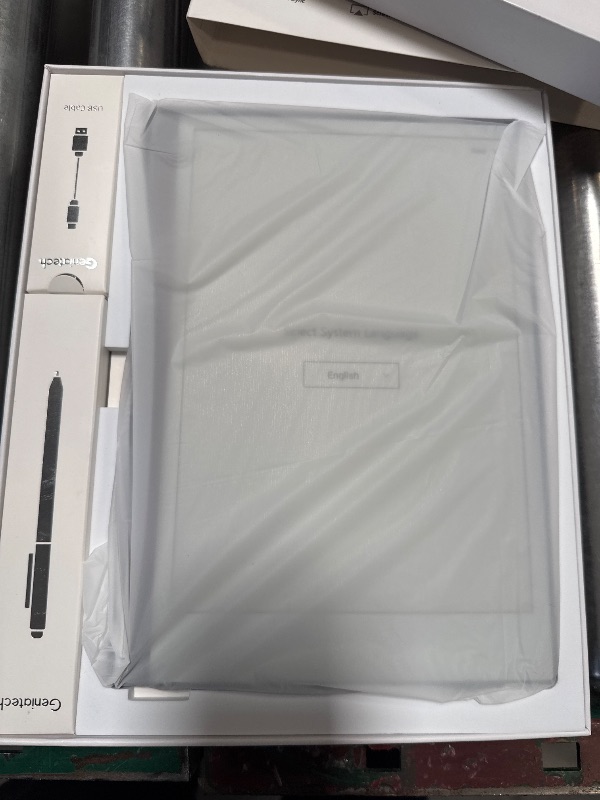 Photo 1 of Android E-Ink ePaper Tablet, Paperwhite eBook Reader Digital Notebook for Note Taking, Drawing Paper White Graphics Notepad with Stylus and Case, Cloud Sync and Screen Casting - Model Mini 9.7" Silver