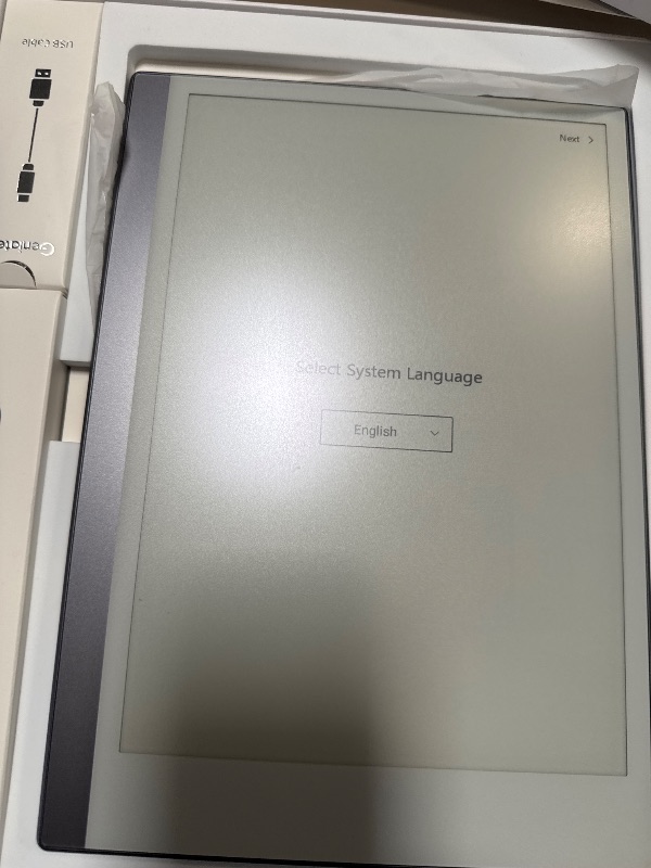 Photo 1 of Android E-Ink ePaper Tablet, Paperwhite eBook Reader Digital Notebook for Note Taking, Drawing Paper White Graphics Notepad with Stylus and Case, Cloud Sync and Screen Casting - Model Mini 9.7" Silver