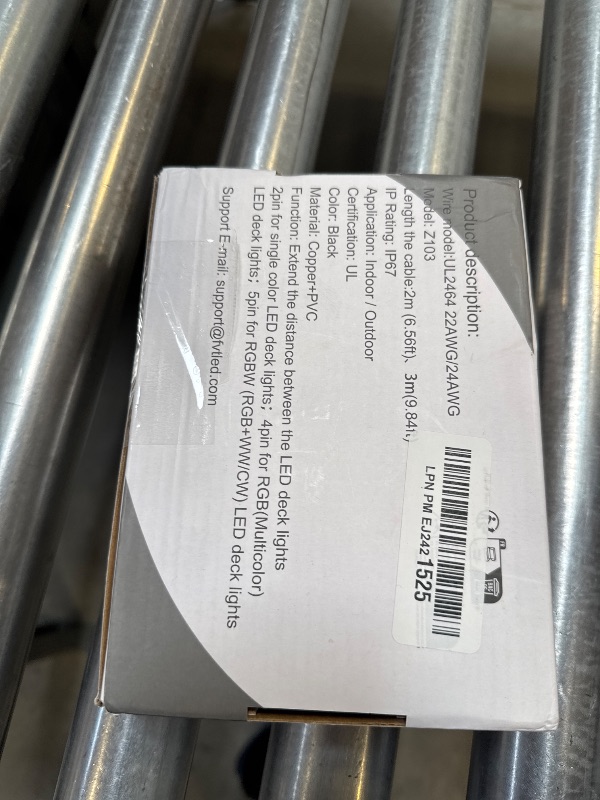 Photo 1 of 4 Pin Extension Cable for RGB+IC Deck Lights Only, 3m 4 Pin Extension Cable, 7.8mm Male and 11mm Female Connectors, 22Awg 5 Pack Extension Cord