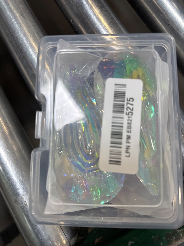 Photo 1 of 120mm Crystal Suncatcher, 2 Pack Large Prism Sun Catchers Windows Hanging Ornaments Rainbow Maker Pendant Indoor Outdoor Garden Chandelier Birthday Wedding Party Valentines Day Gifts for Women