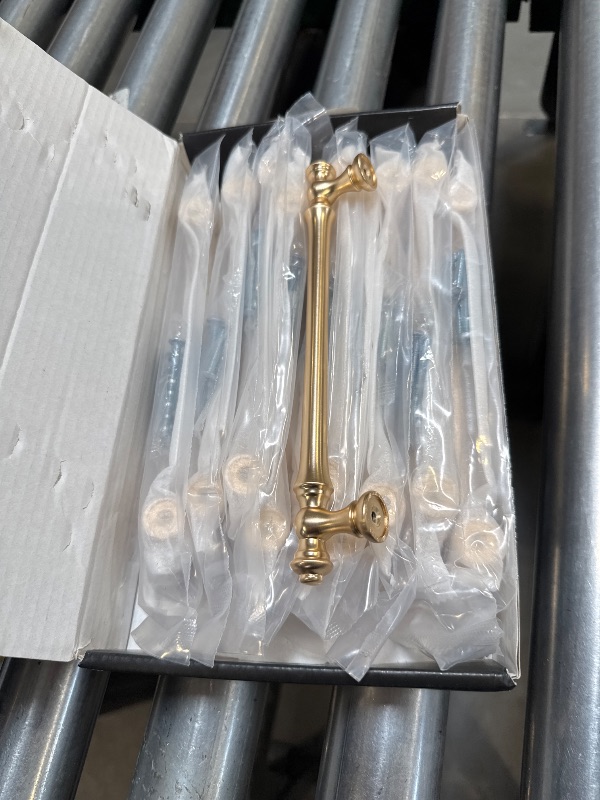 Photo 1 of Asidrama 10 Pack 5 Inch(128mm) Brushed Gold Kitchen Cabinet Handles, Cabinet Pulls Kitchen Cabinet Hardware for Cupboard Drawer Pulls