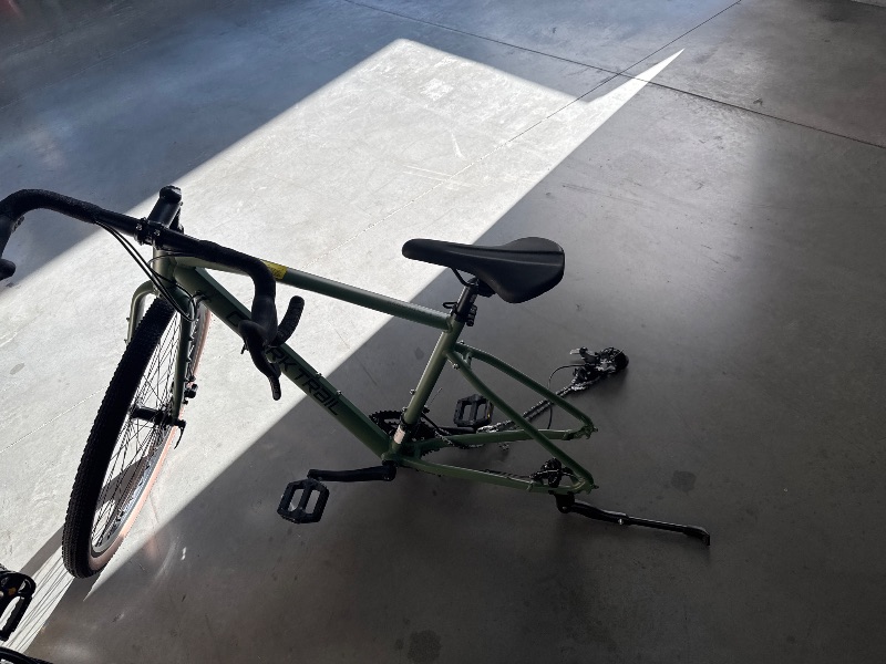 Photo 1 of Ozark Trail 700C G.1 Explorer Drop Bar Gravel Bike, Medium Frame, Fits Riders 5'5" - 5'10", Green, Adult, Unisex, 54 cm

