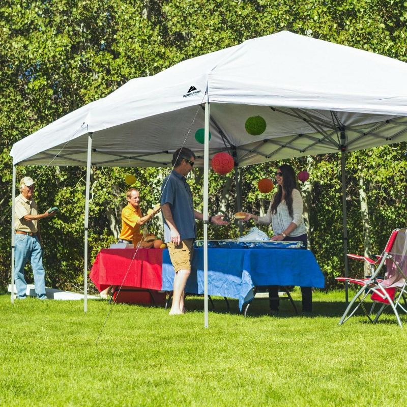 Photo 1 of Ozark Trail 20' X 10' Straight Leg Outdoor Easy Pop-up Canopy, White
