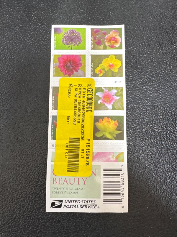 Photo 1 of Garden Beauty (Book of 20) First-Class Mail Forever Postage Stamps