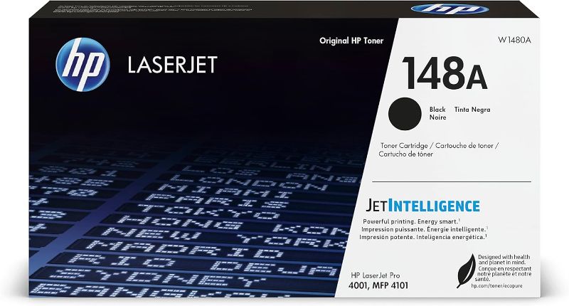 Photo 1 of HP 148A Black Laserjet Toner Cartridge | This Cartridge Works Laserjet Pro 4001, MFP 4101