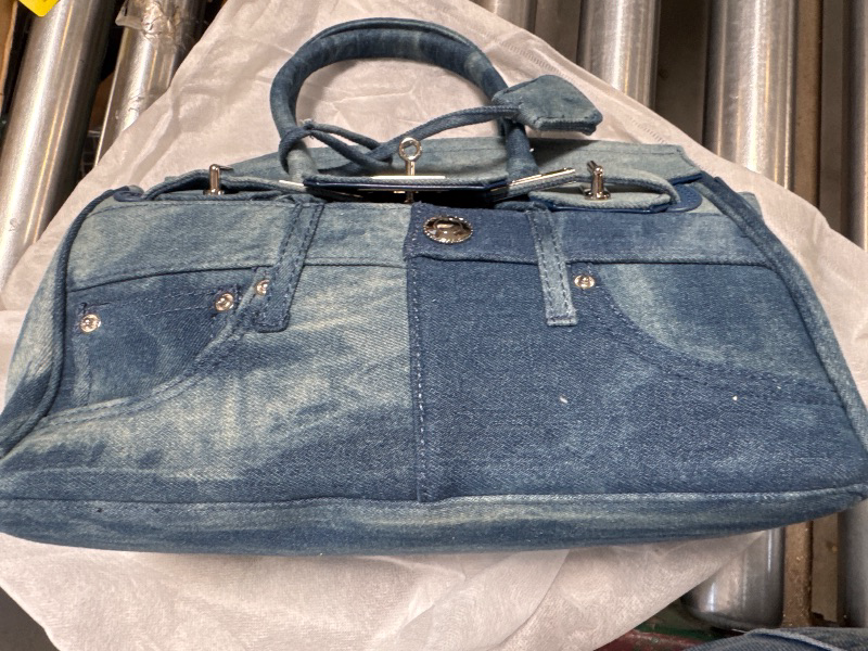 Photo 1 of 
Trendy Retro Denim Shoulder Bag for Women, Urban Chic, Versatile and Unique
