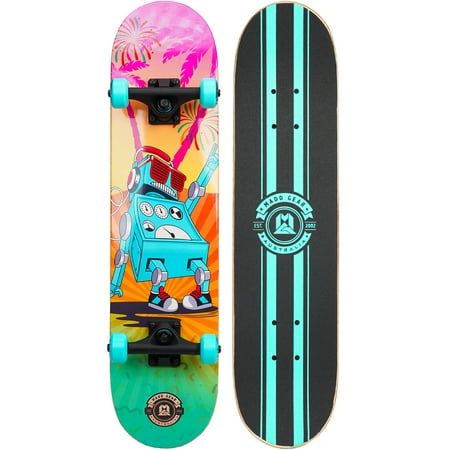 Photo 1 of Madd Gear 31 X 7 Inch Double Kicktail Beginner Complete Skateboard with Maple Deck