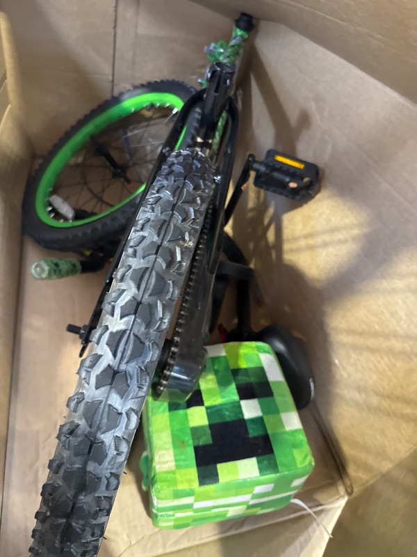 Photo 1 of 18 Dynacraft Minecraft Unisex BMX Bike Kids Age 6-9 Years Green
