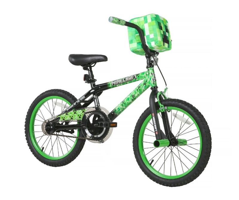 Photo 1 of 18 Dynacraft Minecraft Unisex BMX Bike Kids Age 6-9 Years Green
