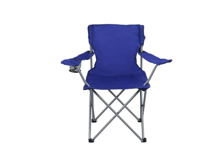 Photo 1 of Ozark Trail Basic Quad Folding Camp Chair with Cup Holder, Adult,