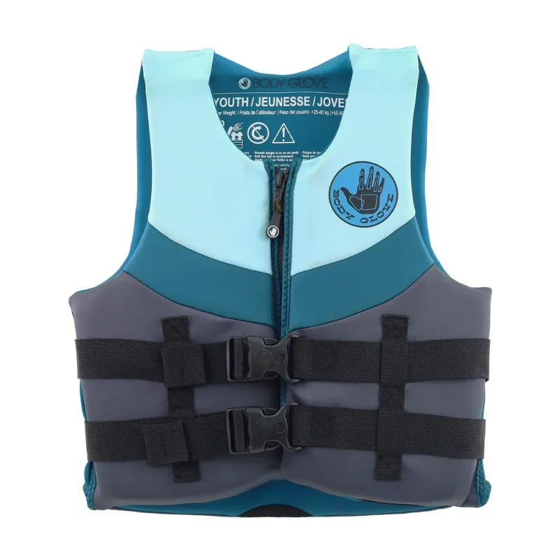 Photo 1 of Body Glove Youth Neoprene PFD Life Jacket and Vest, Boy, 55-88 lbs., Blue