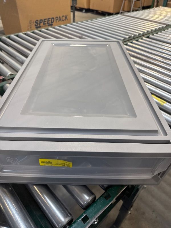 Photo 1 of IRIS  Under Bed Storage Containers, Plastic Storage Drawer, Gray Chest
