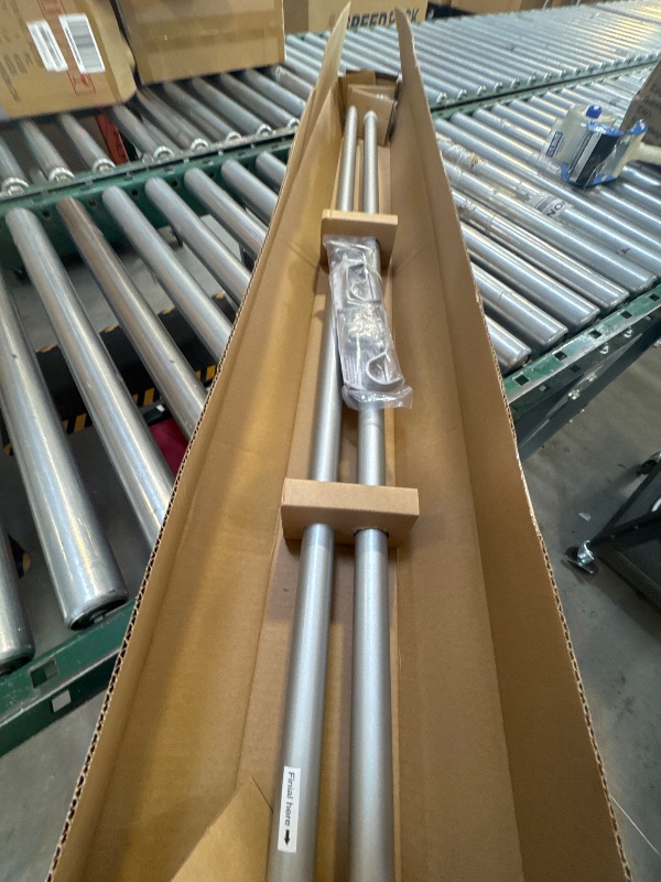Photo 1 of Mainstays 1 Ball Single Curtain Rod Nickel 84-120

