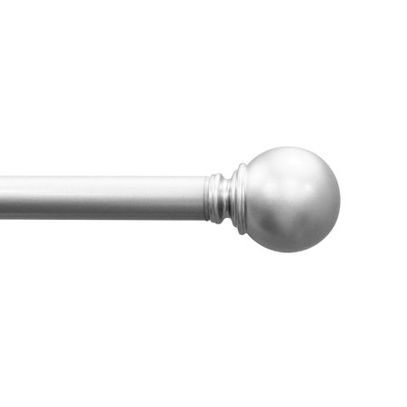 Photo 1 of Mainstays 1 Ball Single Curtain Rod Nickel 84-120

