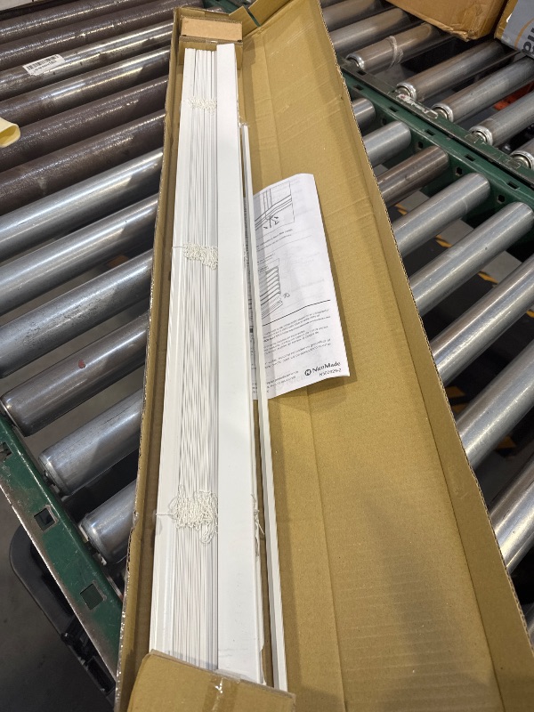 Photo 1 of Mainstays 1 Cordless Room Darkening Vinyl Blinds White 35 Width X 48 Length

