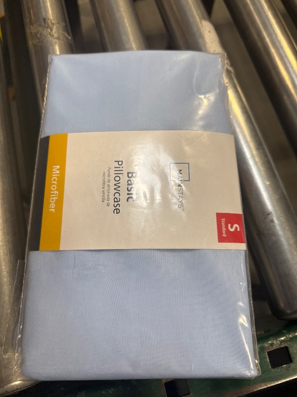 Photo 1 of Mainstays Basic Value Microfiber Pillowcase, Light Blue, Standard, 1 Piece
