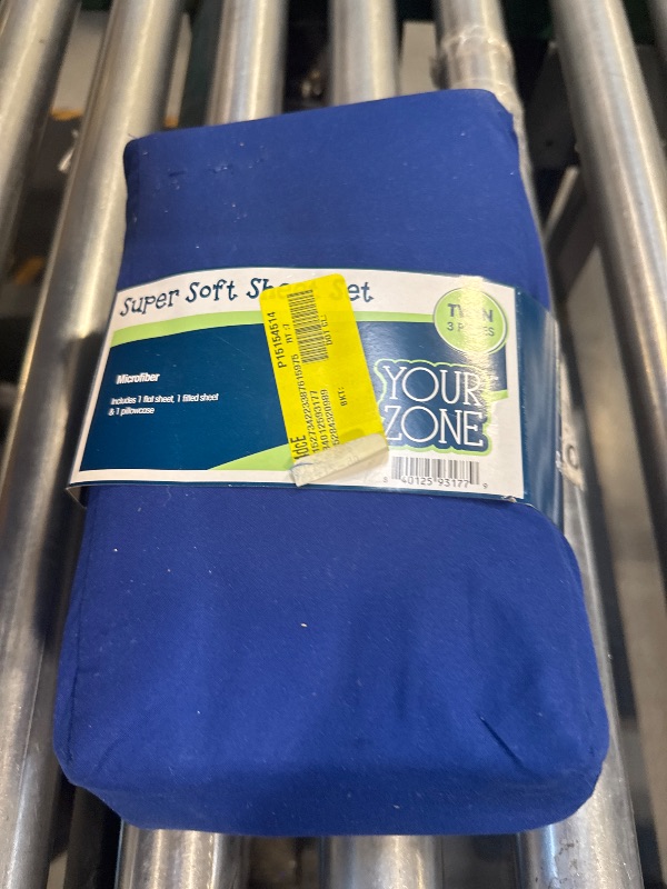 Photo 1 of Your Zone Kids Super Soft Microfiber Sheet Set, Blue, Twin, 3 Piece
