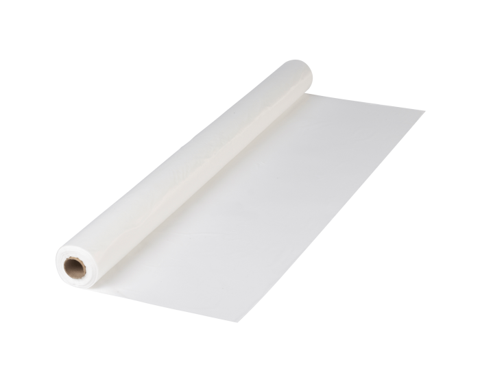 Photo 1 of 40 in x 300 ft White Plastic Table Roll 1 Roll ct.
